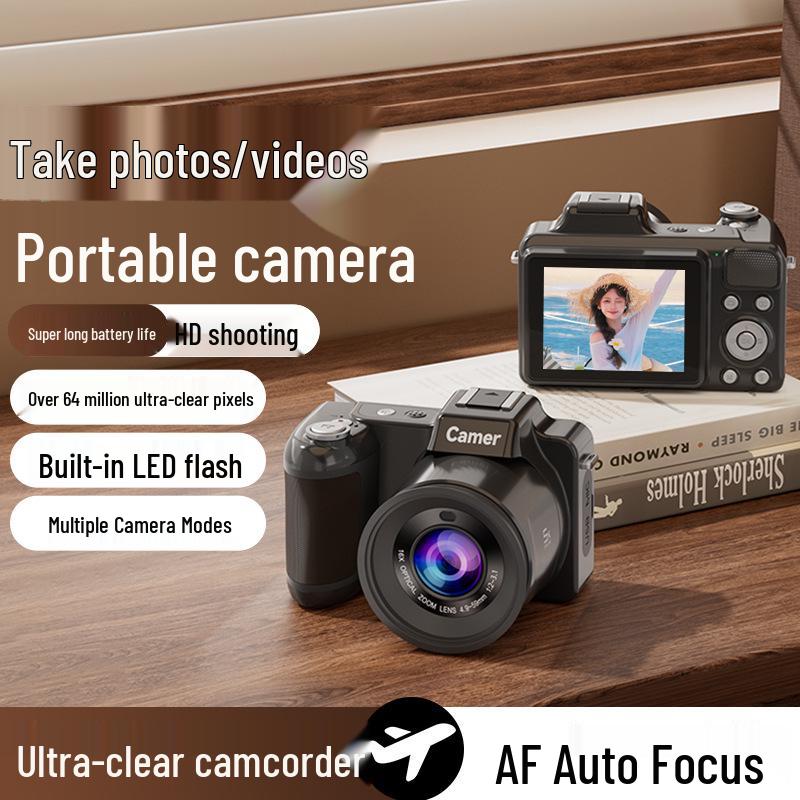 5K HD Anti-Shake Digital Camera with 16X Zoom and Telephoto Optical Lens