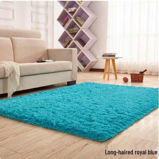 Nordic Plush Silk Fur Carpet for Living Room or Bedroom Sofa