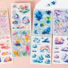 Mr Paper 18pcs My Speckled World Series Watercolour Swoosh Die-Cut Sticker Book Handbook Material Collage DIY Scrapbook Photo