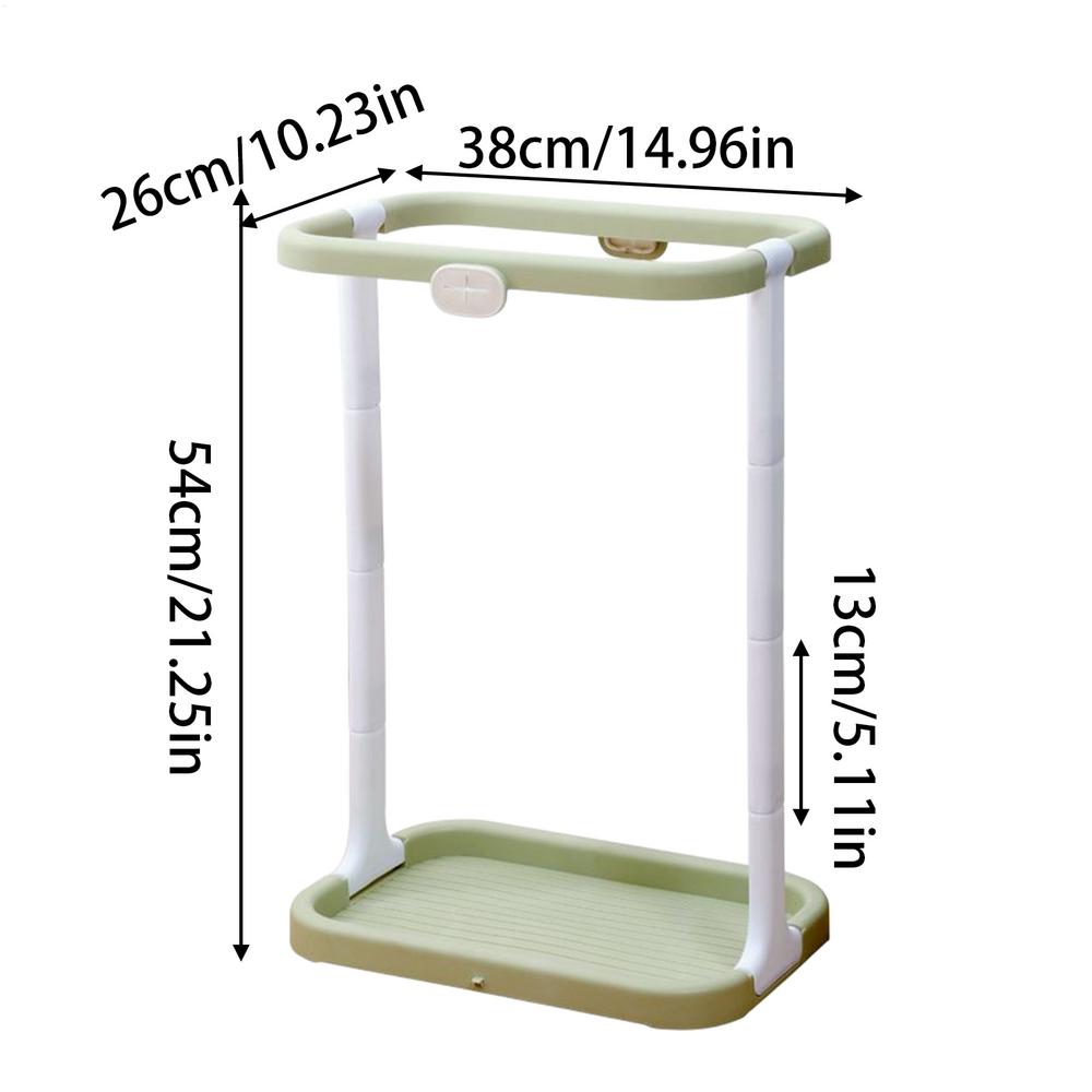 

Бытовой держатель для мусорных пакетов, уличная подвесная выдвижная стойка для хранения, регулируемая высота, мусорное ведро, комнатная корзина зелёный