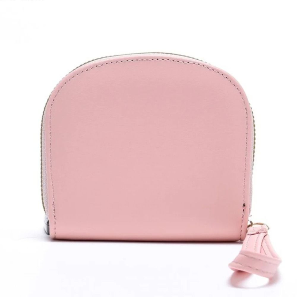 Zipper Cute Cat Short Wallet Cartoon Card Holder Mini PU Leather Card Bag  Female