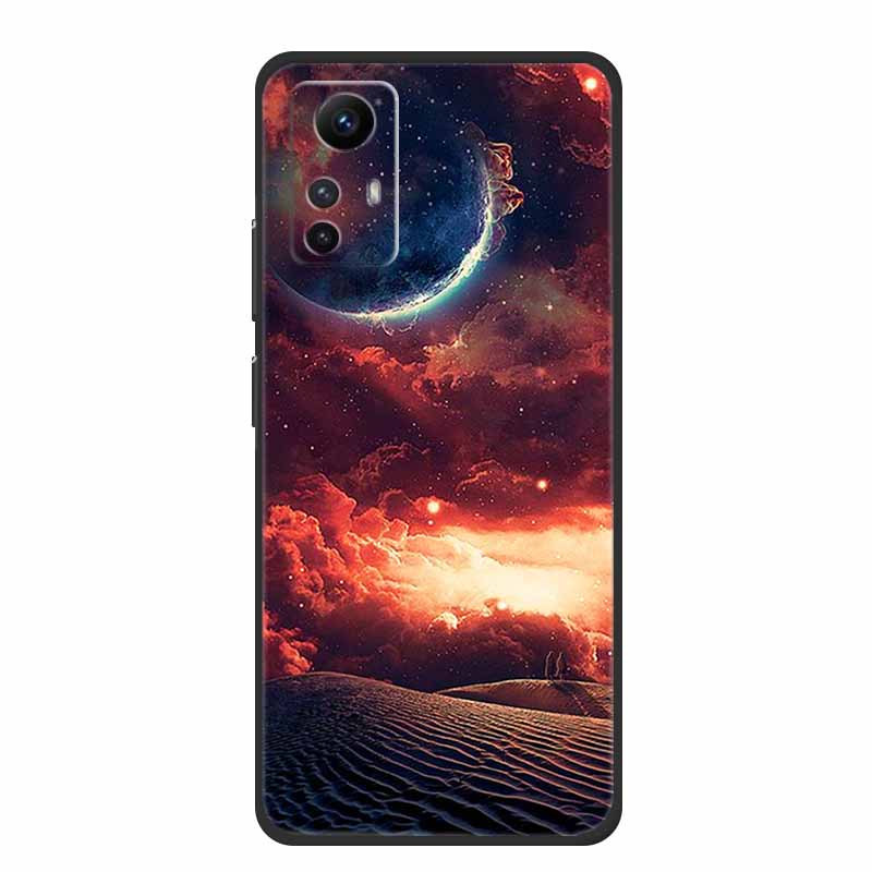 For Xiaomi Redmi Note 12S Case Cool Animals Soft Silicone TPU Phone Case for Redmi Note12S Luminous Butterfly Shockproof Fundas