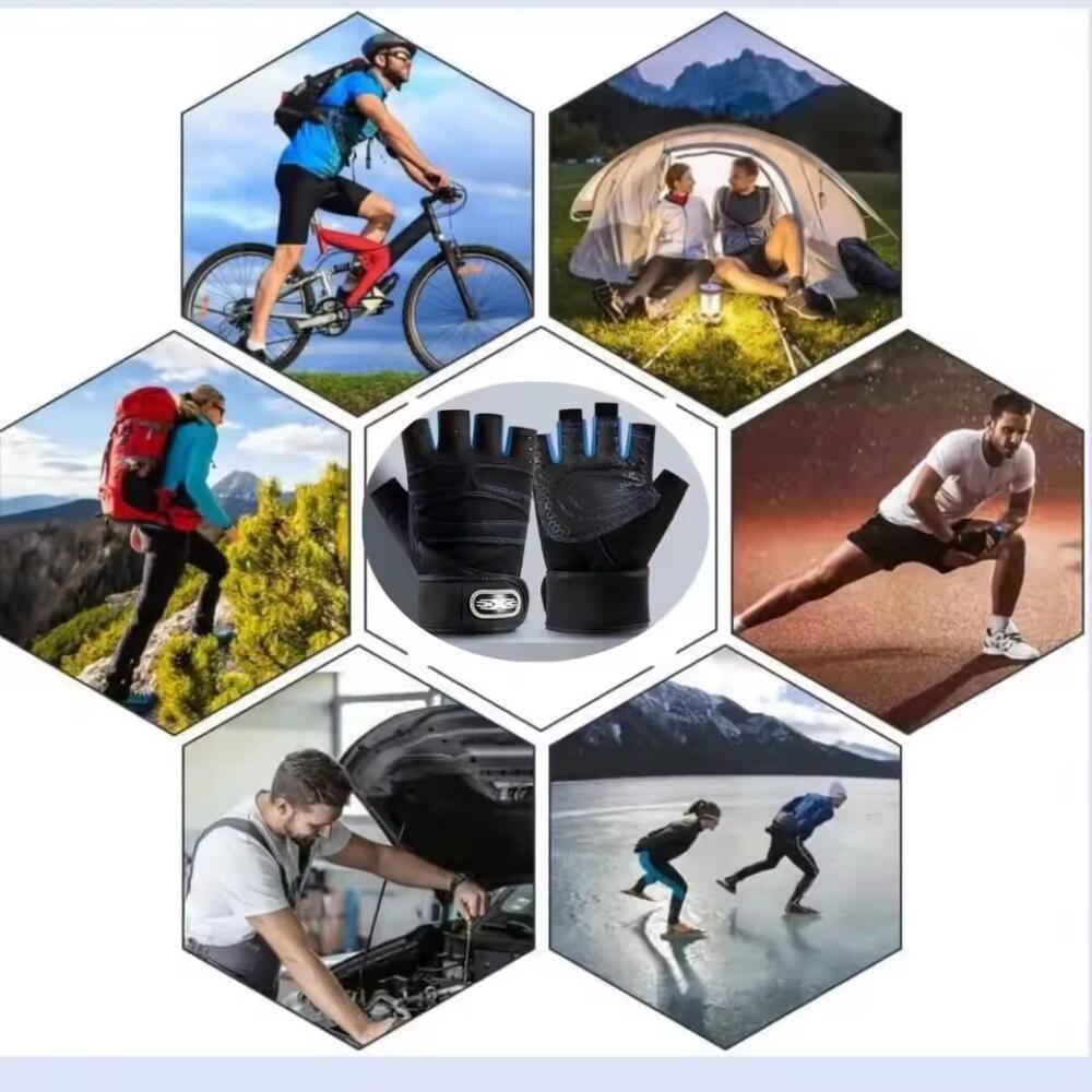 Fitness Half Finger Gloves Men And Women Wrist Guard Sports Dumbbell Riding Non Slip Horizontal Bar Exercise Training