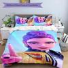 Conjunto de Roupa de Cama KPOP Hunter 3 Peças Capa de Edredom com Fecho Inclui 1 Capa de Edredom & 2 Fronhas para Todas as Estações Decoração de Quarto Casa Dormitório