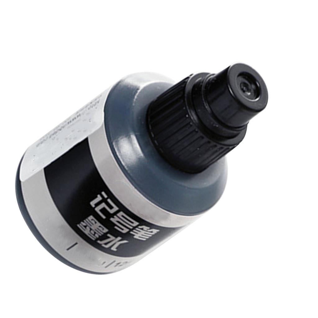 Marker Ink Waterproof Fade Resistant Quick Refilling Oil Marker Refill Ink with Drop Dispensing System 12ml Black