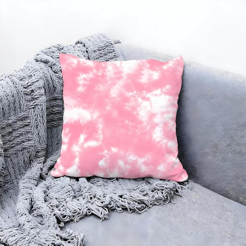 Casual Tie Dye Pattern Design Cushion Cover Premium Comfort Reversible Pillow Cove In One Design for Any Room Car Interior