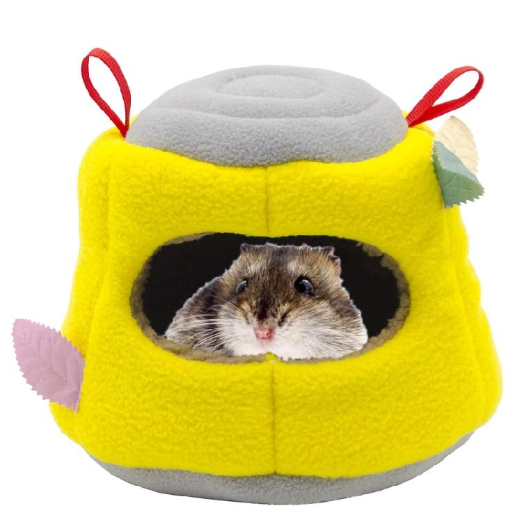 Bird Hammock Cave Shed Small Pet Warm Hut Cage Tent for Cockatiels Stump-shape