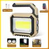 Solar Powered Strong Light LED Flashlight Work Light Portable Emergency Lighting Outdoor Ultra Bright Handheld Searchlight