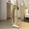 Women's High Rise Tapered Pants Regular Fit Elegant Commuter Wrinkle Free Polyester Ankle Length No Iron Harem Trousers Autumn Daily Casual Pants