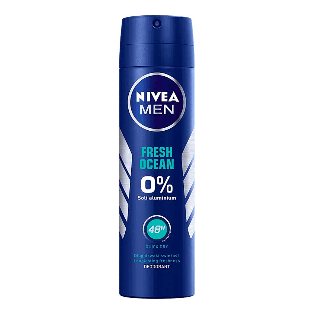 Nivea Men Fresh Ocean Дезодорант-спрей 0% алюминия 48 часов 150 мл