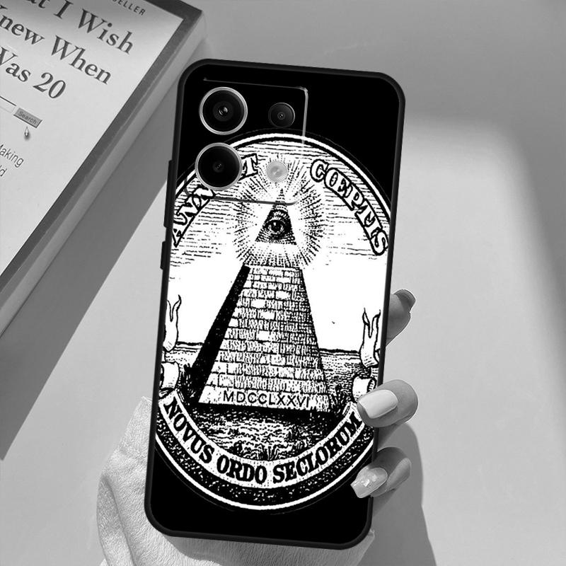 Illuminati Eye Occult Pyramid Funda For Xiaomi Redmi Note 14 13 10 11 12 15 Pro Plus Case For Redmi 15 14C 12C 10C 13C 15C