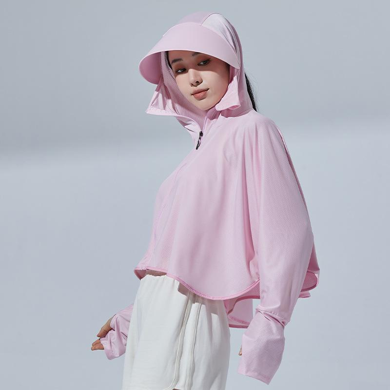 Summer Sun-protective Women's Clothing Breathable Smock Ice Silk Thin UV Protection Ladies Cloak & Cape for Women