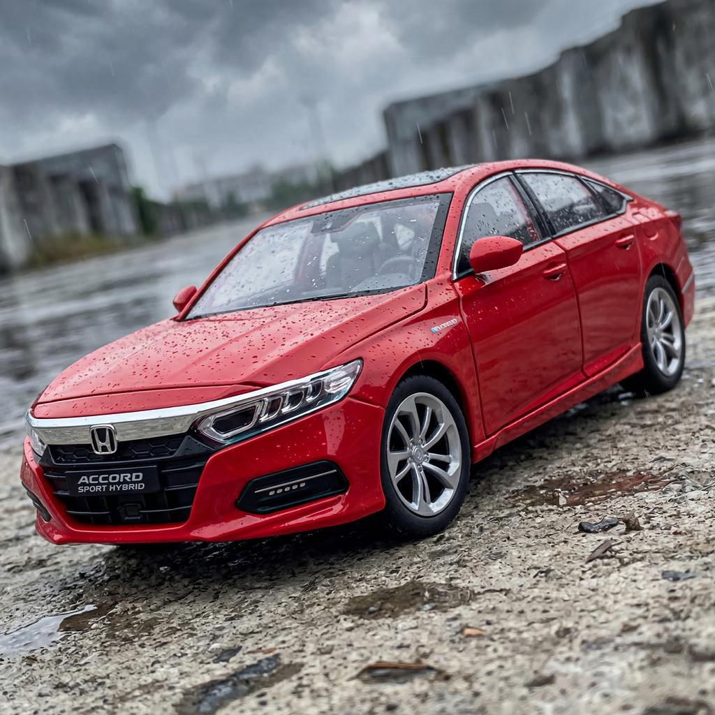 VZH5 1:24 Honda Accord SPORT HYBRID Alloy Metal Diecast Model Car Home Trendy & Desktop Display Ornament Hobby Birthday Gifts For Boy