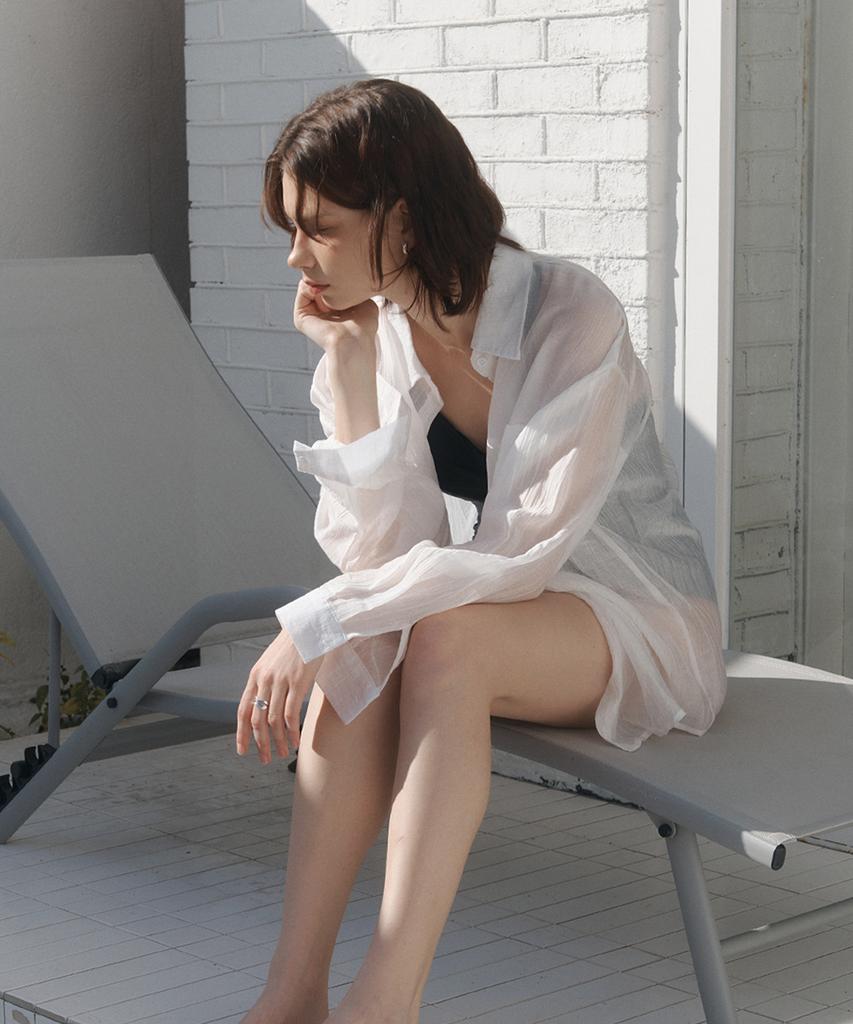 Jyudiaenpol Loose-Fit Shirt Cover-Up