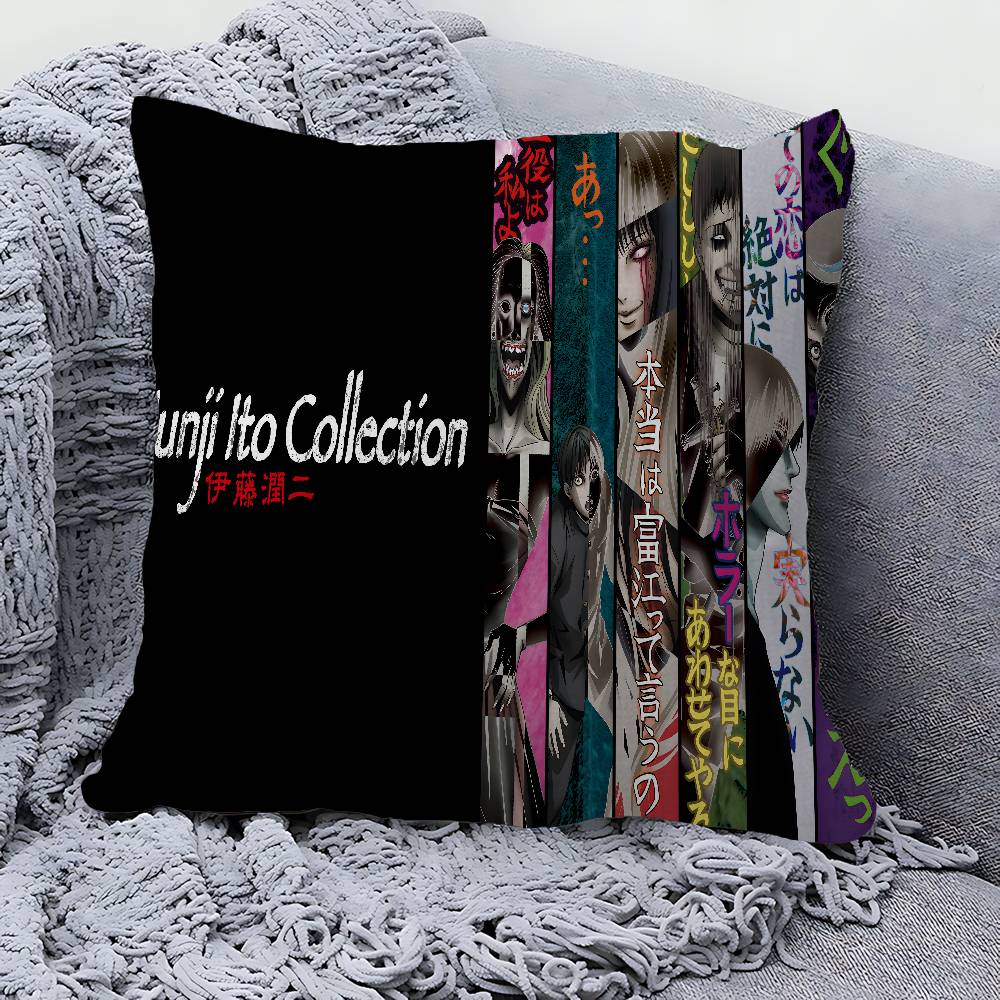 Junji Ito Cushion Cover Pillowcase Upholstery Sofa Throw Pillow Home Decor Pillowcas