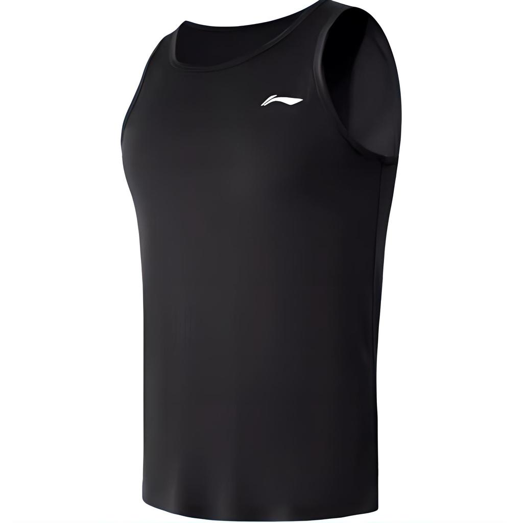 Li-Ning Schnelltrocknendes Rundhals-Ärmelloses T-Shirt und Shorts Lauf-Trainings-Freizeit-Sportanzug Herren Anzug YATU081-2