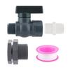 Rain Barrel Spigot Kit With 3/4 Inch PVC Ball Valves Adapters For Water Tank Garden Irrigation Accessories