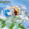 Wall Mounted Waterfall Filter Box Transparent Plastic Round Fish Tank Filter Detachable Silent Semi-circular Filter Box Home