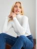 Girls' High Neck Sweater Knitted Base Sweater Autumn Outfit High Neck Solid Color Casual Versatile Sweater