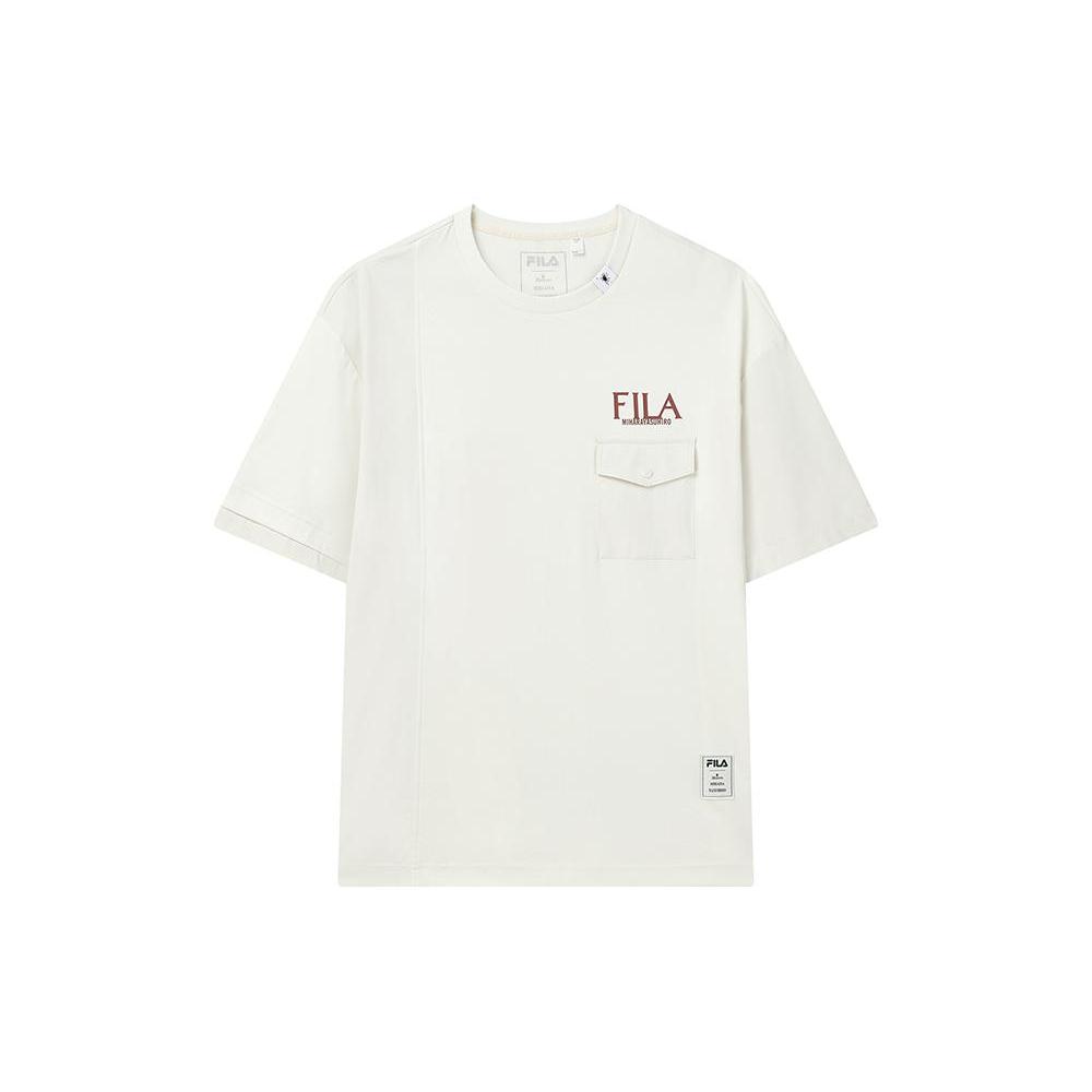 FILA X MIHARA YASUHIRO MIHARA YASUHIRO Collaboration Collection T Shirts Men s Light Mist Gray Crew Neck Moderate Straight Fit F11M223109F-GY XL
