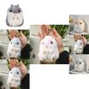 Adorable Hamster Plush Keychain Cute Cartoon Doll Soft Toy For Gift Giving