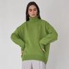 Solid Colour High Neck Sweater Autumn Winter Comfortable Loose Classic Versatile Pullover Sweater Luxurious Relaxed-fit Slimming and Versatile Top