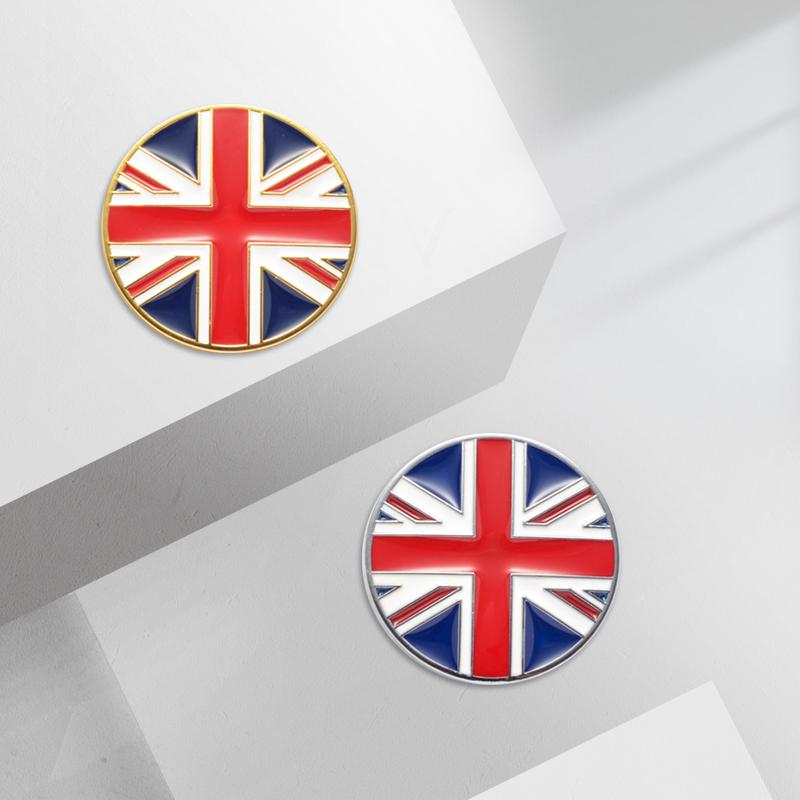 Car Badges England British Flag Trunk Emblem Metal Stickers Body Decals Union Jack Flag Decor