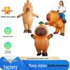 Halloween Green-Top Capybara Inflatable Costume Party Prop for Festivals and Carnivals