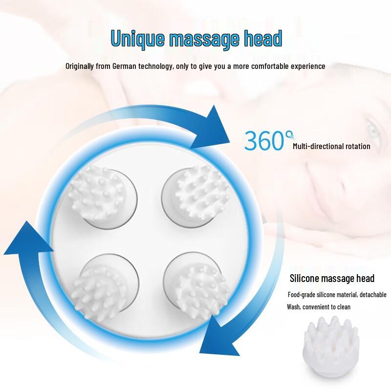 Electric Waterproof Scalp Massager CN plug (adapter included)
