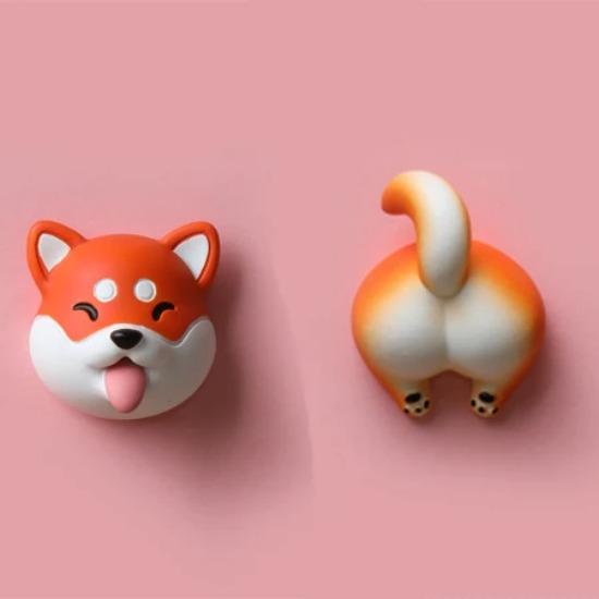 Animal Head and Tail Refrigerator Stickers Cute Panda Magnets Magnetic Stickers Refrigerator Decorations Diy Self-adhesive Sheet