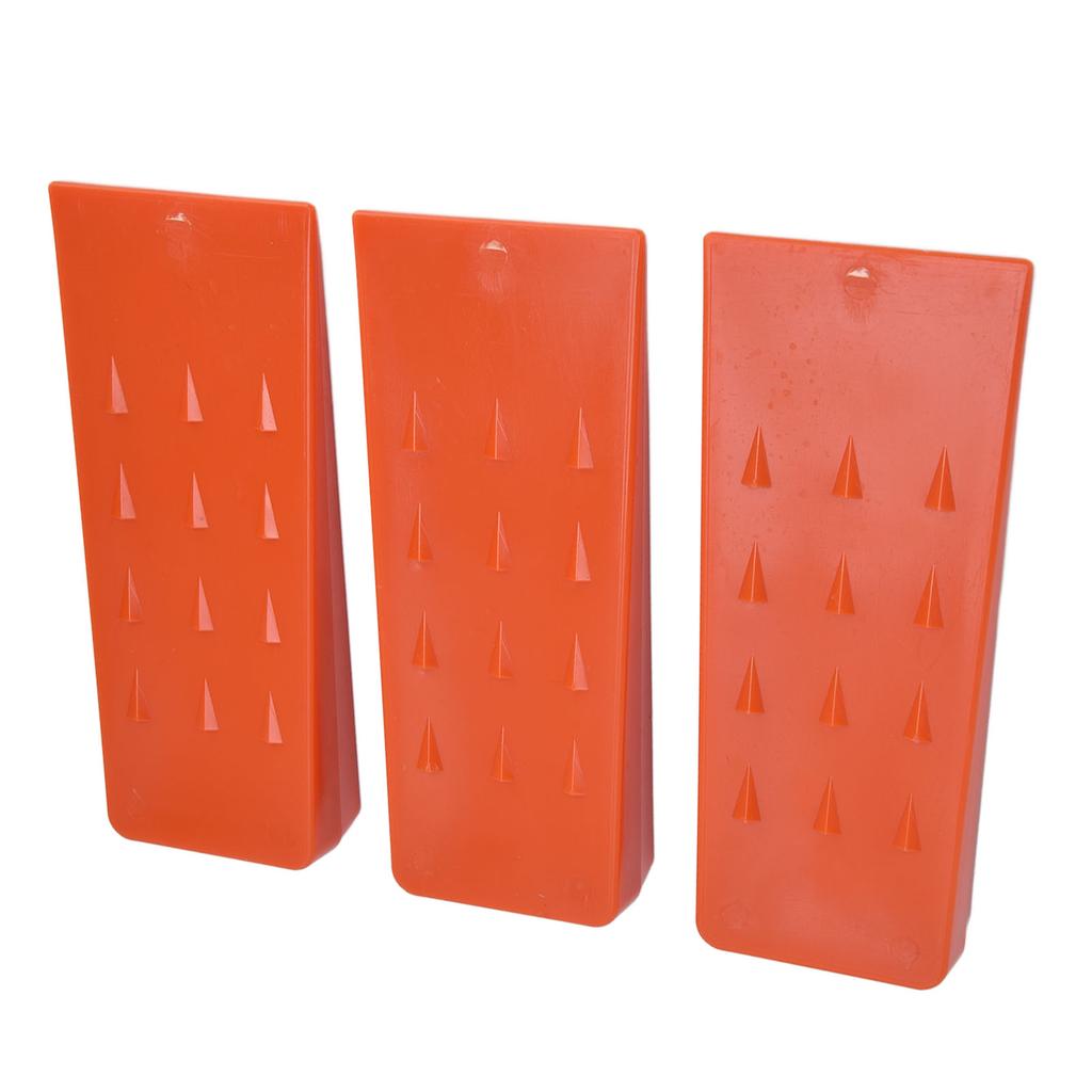 3 cuñas de tala de 8 pulgadas con púas de plástico, herramientas de tala seguras para motosierras y corte de árboles