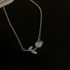 Creative And Elegant Tulip Necklace, Multifunctional Collarbone Pendant Necklace, Fashionable And Elegant Necklace, Birthday, Graduation Anniversary,