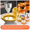 40oz Edelstahl Trichterspender mit Ständer Cupcake Pfannkuchen Teigbereiter Oktopus Fischbällchen für Zuhause Küche Backhelfer