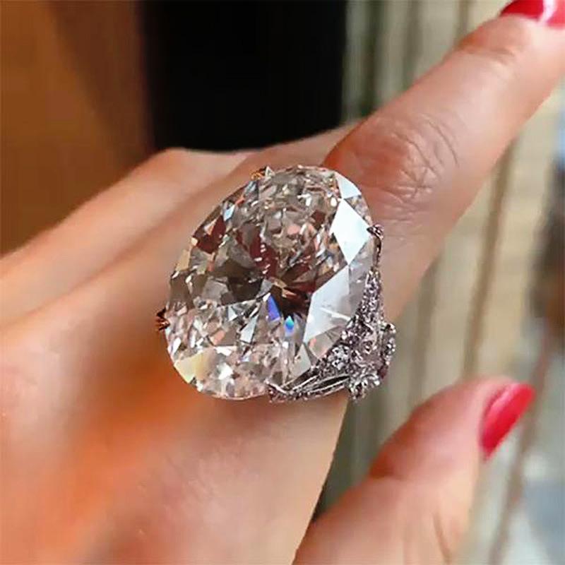 

Elegant Butterfly Inlay Pigeon Egg Zirconia Rings for Women, Perfect for Wedding Engagements, And Parties, Making a Thoughtful Anniversary Gift Size 6