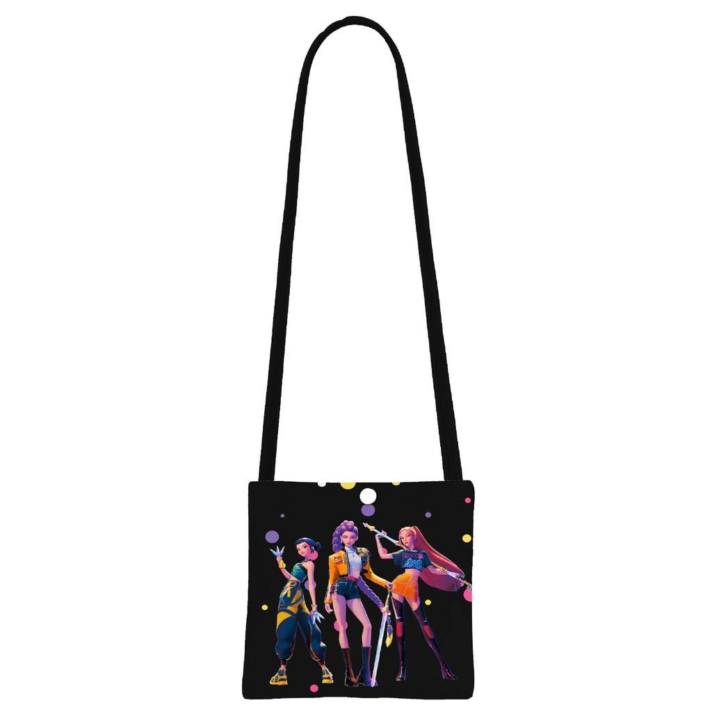 Kinder Mädchen Anime Cartoon K-Pop Dämonenjäger Aufdruck Rüschenärmel O-Ausschnitt Freizeitkleid Halloween Cosplay Kostüme