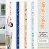 2M Height Child Growth Chart Self-adhesive Growth Chart Sticker Height Measuring Tape  For Baby