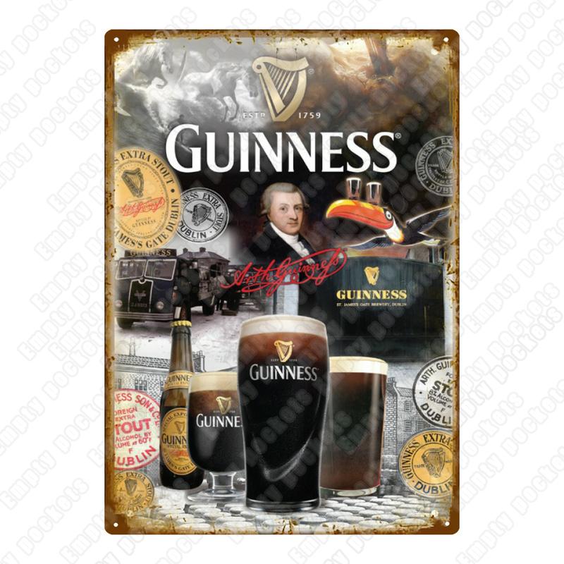 Moje dobrota Můj Guinness Plakát na kov Vintage Bar Hospoda Dekorativní plaketa Domácí dekorace Pivo Reklamní Nástěnné plechové cedule