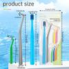 Toothbrush With L Shape Push-Pull Interdental Brush Tufted Brush Clean Braces Tooth Brush Soft Bristle Toothbrush Oral Care