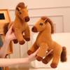 Simulation Standing Foal Plush Doll Saddle Cartoon Horse Stuffed Toy Pony Plush Toys  Kids Gift