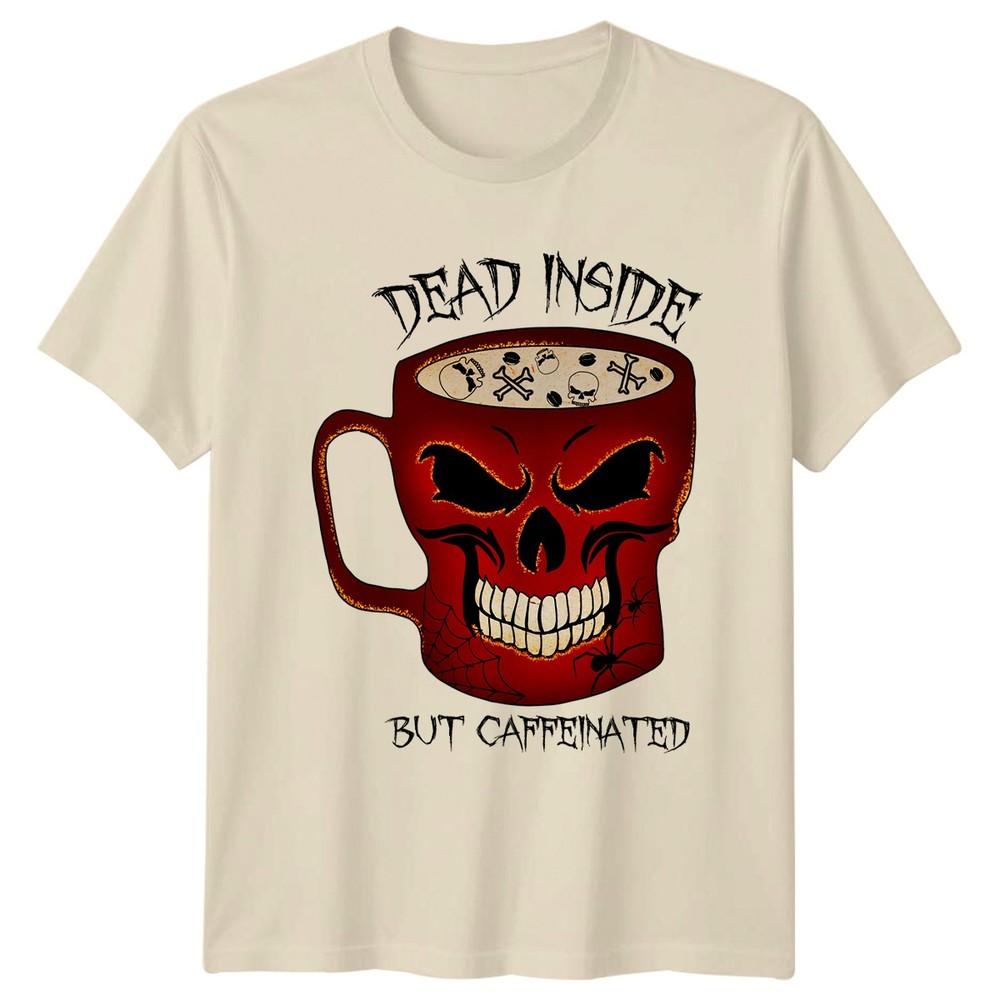 Dead Inside But Caffeinated TShirt Halloween Coffee Halloween Gift For Him Her