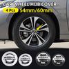 4 Stück 54mm 60mm Auto Radnabenabdeckungen Felgenabdeckung Abzeichen Emblem Exterieur Styling Für Nissan J10 Trail Tiida Teana X-trail Versa