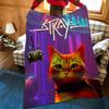 Game S-Stray Throw Flannel Cozy Print Blanket, Portable, Durable  Machine Washable Cute Cool