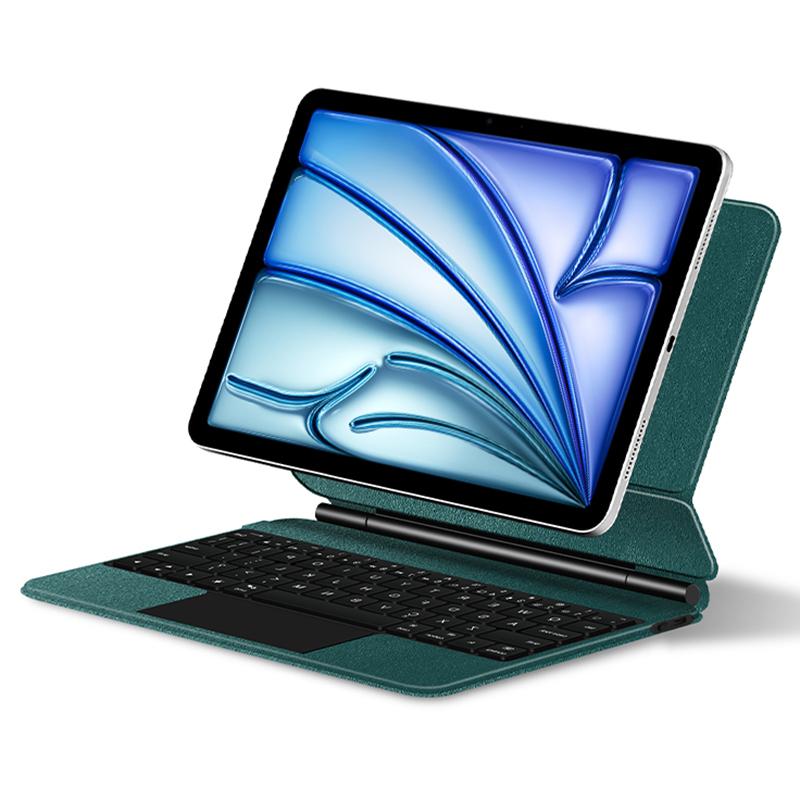 

Для iPad Air 11 (2025)/(2024)/Повітря (2022)/(2020)/Про 11 (2022)/(2021 рік)/(2020)/(2018 р) Шкіряний чохол для клавіатури, сумісної з Bluetooth Green