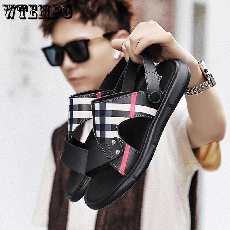 EVA Slides Summer Men's Simple Fashion Sandals Outer Wear Non-slip Anti-odor Soft Bottom Slippers Casual Outdoor Sports Beach Slippers