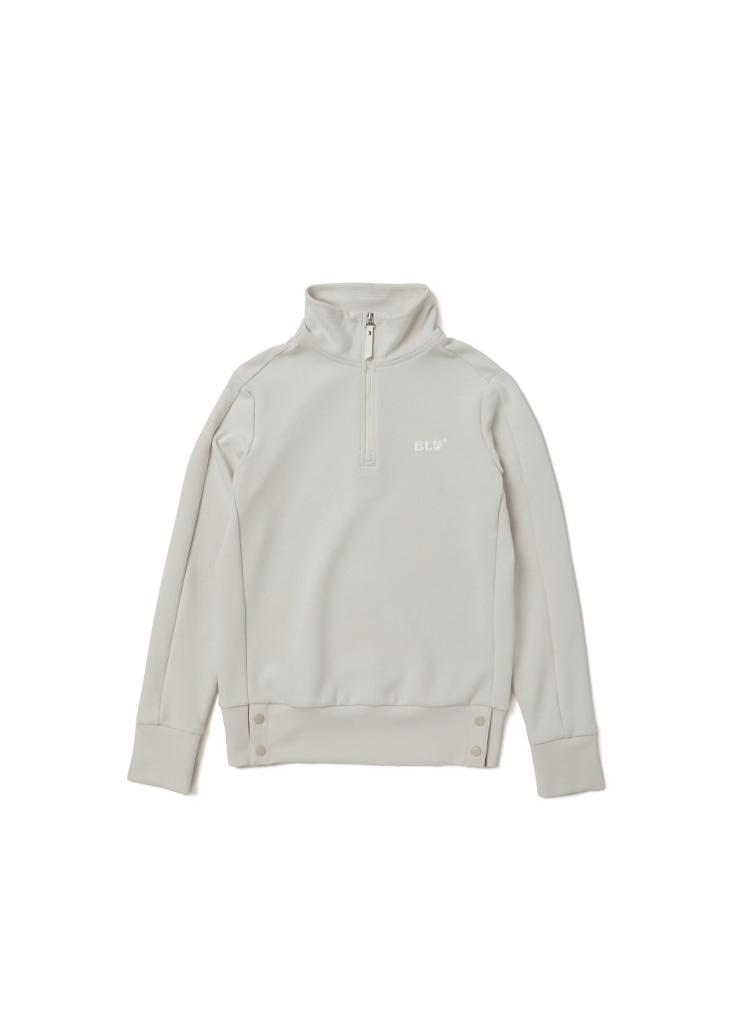 Blue Dot Half-Zip Volume T-Shirt Plus_Bg 85