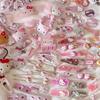 10-50pcs Y2K Hair Clips Set Cute Pink Hair Accessories Seamless Edge Clip Women Girl Sweet Beauty Hairpin Trendy Hair Clips