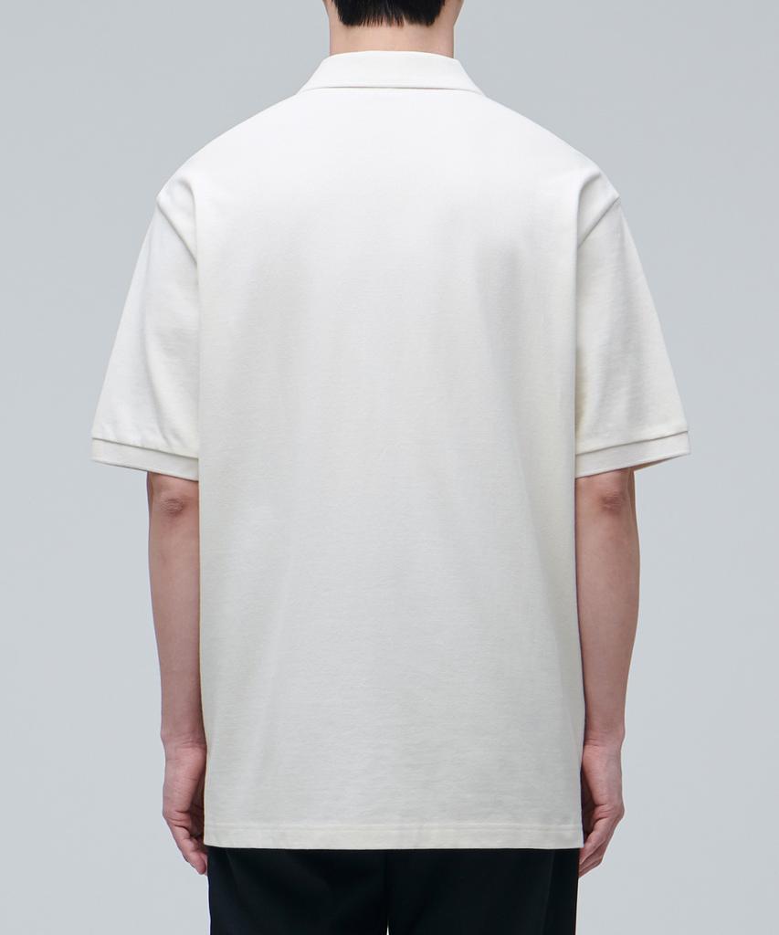 MUSINSA STANDARD Relaxed Fit Pique Polo Shirt [Cream]