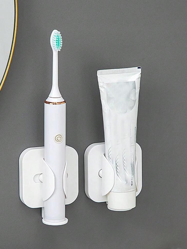 1 new wall-mounted gravity-sensing telescopic electric toothbrush rack bathroom multi-function comb curling iron storage rack