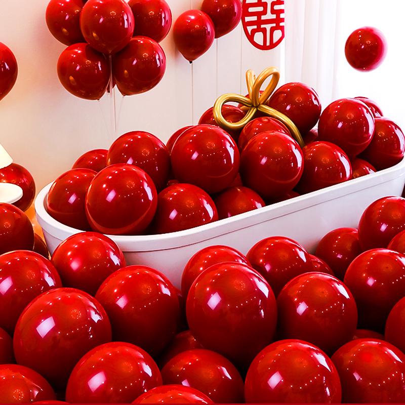 Wedding & New Year Red Triangular String Flags for Outdoor Decor