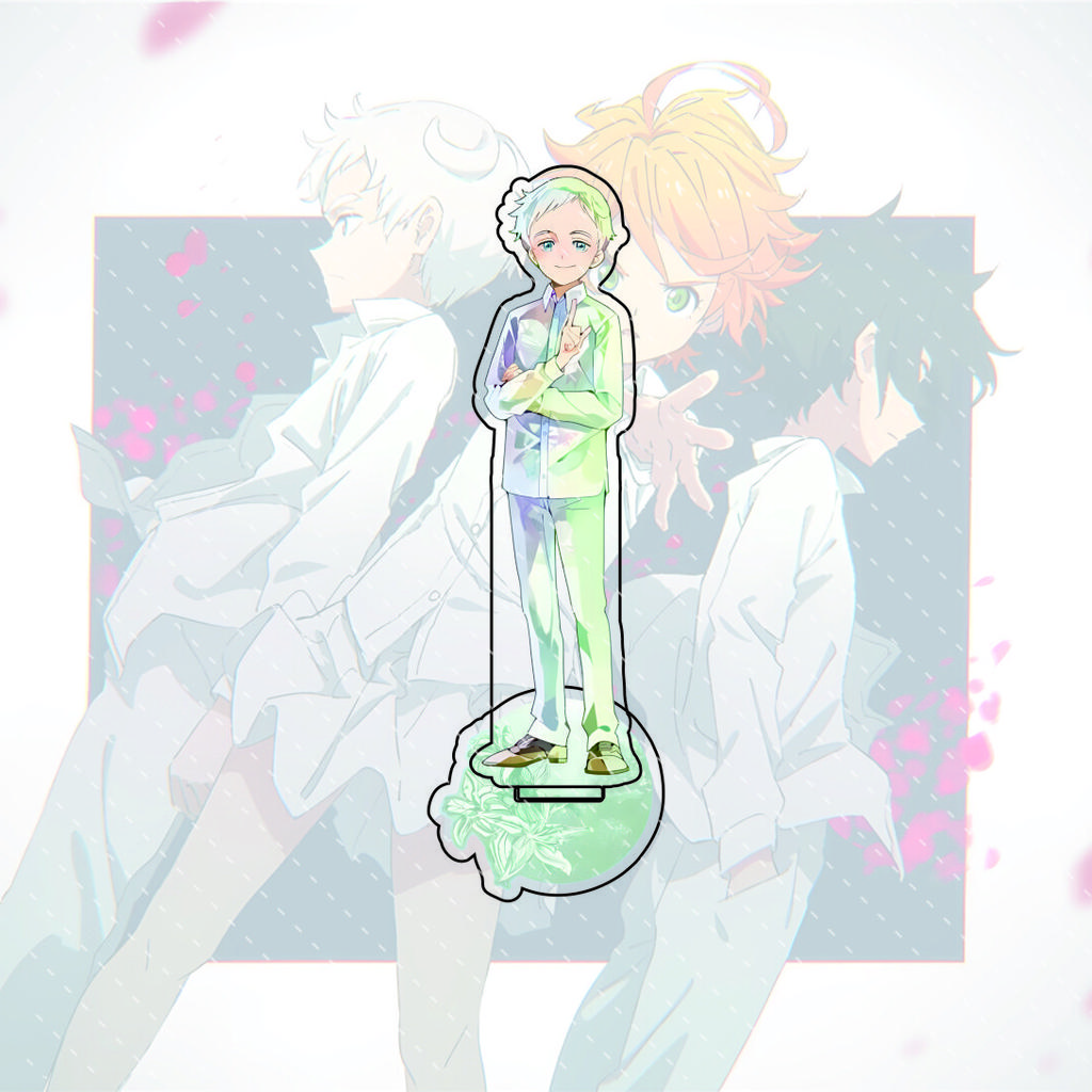 The Promised Neverland anime character display stand, 15CM acrylic material, model display board, collectible edition.